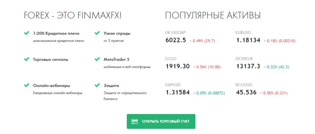 finmaxfx обзор торговых условий 