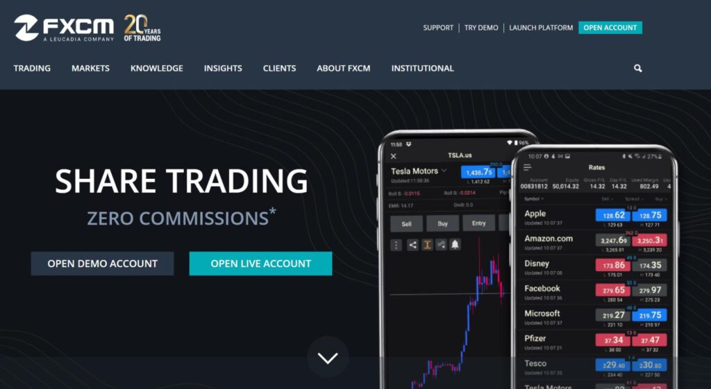 официальный сайт компании fxcm