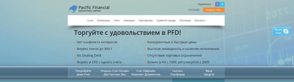 официальный сайт pacific financial derivatives ltd