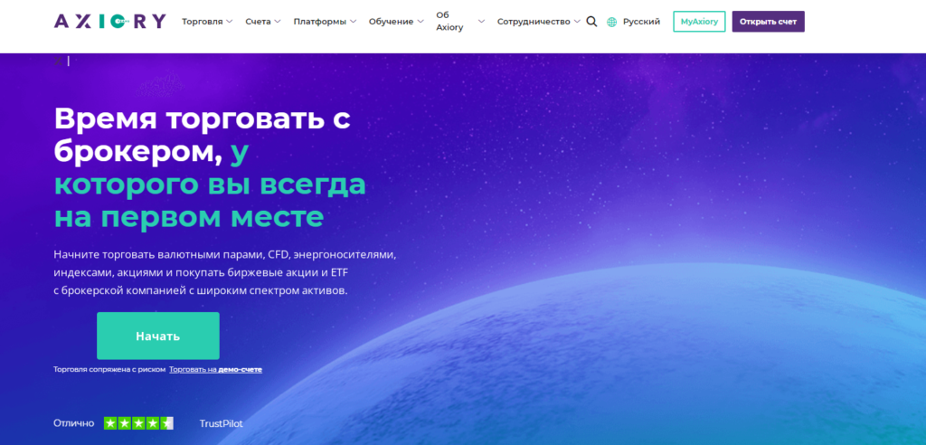 axiory сайт компании 